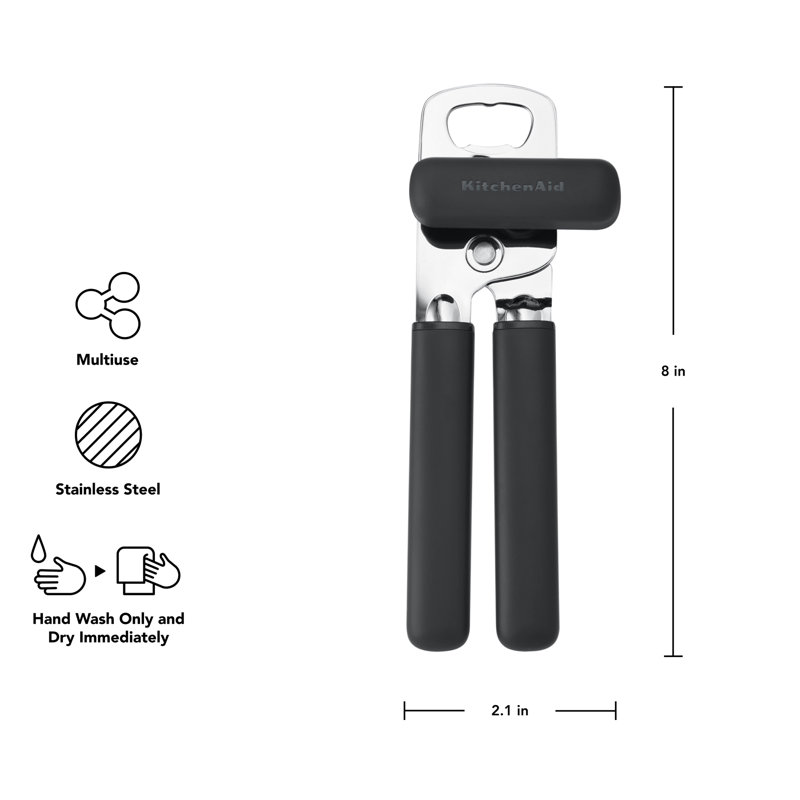 Ouvre-boîte multifonction KitchenAid®, Noir