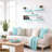Sorbus Floating Shelves for Wall – 16 Inch Floating Shelf for Kitchen, Bedroom, Living Room, Bathroom, Home & Wall Decor - Mounted Bathroom Shelves with Invisible Brackets - 2 Pack - Breezy Blue-125355506-125355507