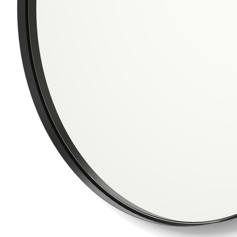 Cele Mirror, 24" x 24", Black