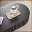 Table basse à tambour 43,70 pouces Handcraft-1712269367