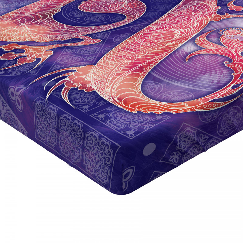 Dragon Microfiber Fitted Sheet, Queen Fitted Sheet