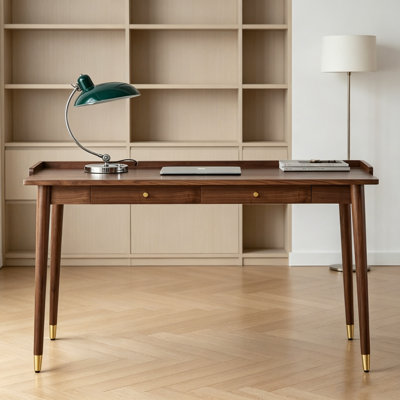 Bureau d'écriture avec tiroir en bois de noyer durable