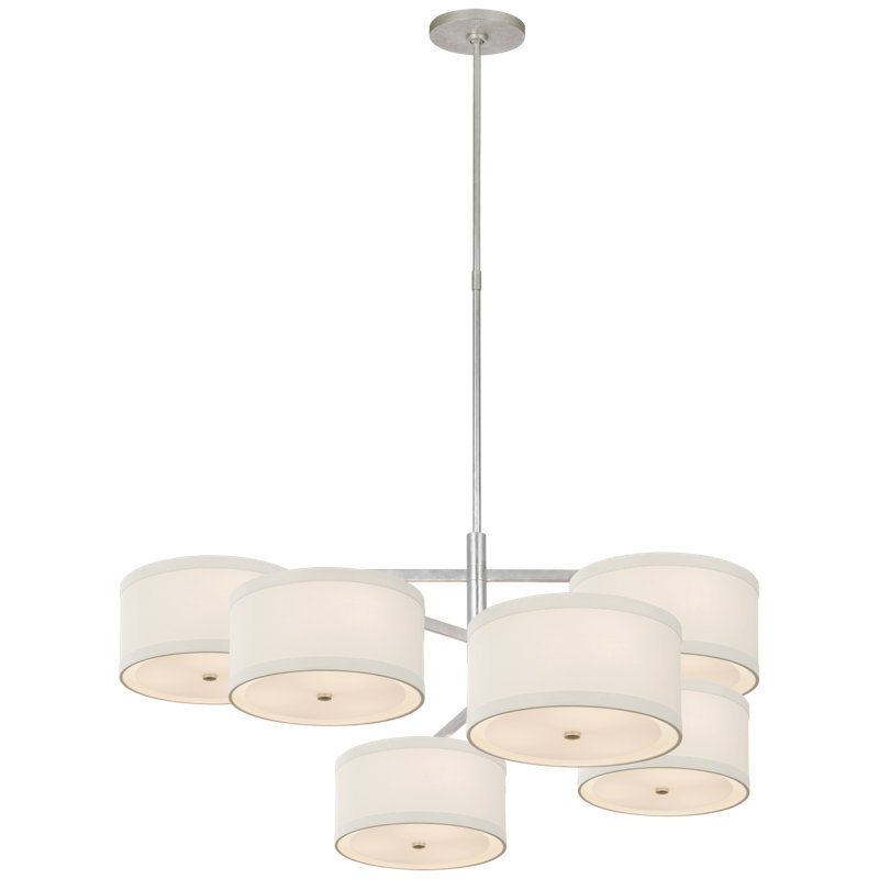 Walker 18 - Light Chandelier, White, 24.25" H x 41.25" W x 40.5" D, Light Cream