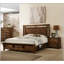 Rustic Two-Drawer Nightstand With Solid Wood Construction And Vintage Design For Bedroom Storage