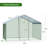 Large Metal Chicken Coop(10' W x 6.6' L x 6.5' H)