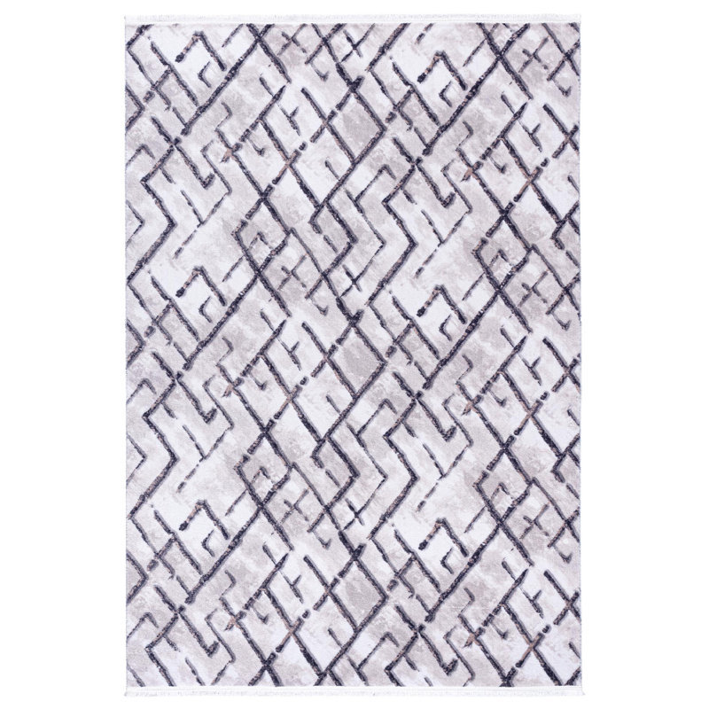 Tapis Konni avec envers antidérapant, Rectangle 4 pi x 5 pi 11 po