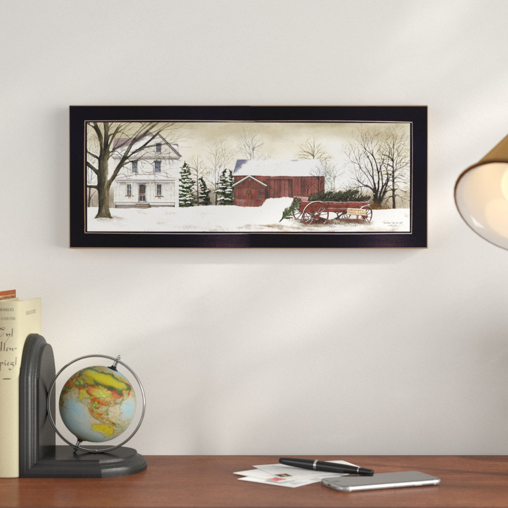 Charlton Home Christmas Trees for Sale Framed Wall Art for Living Room