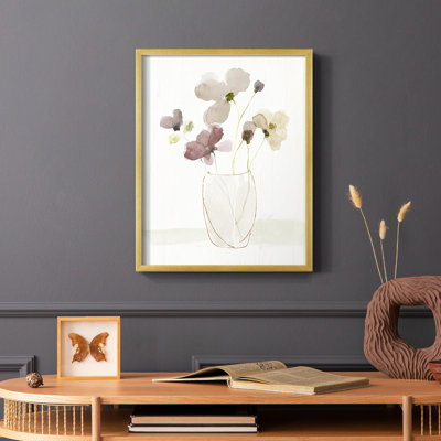 Choisissez «Happy Bouquet II», reproduction encadrée - bois massif