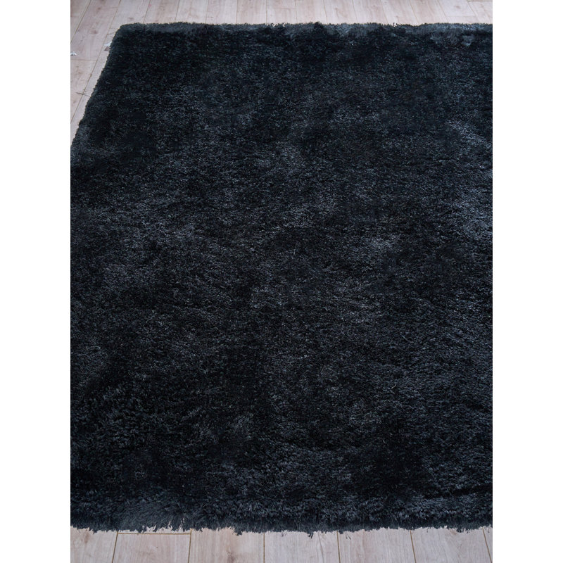 Sumo Shag Area Rug in Black, Rectangle 8' x 11'