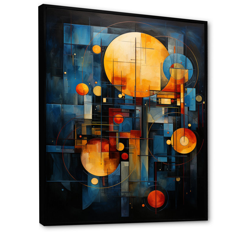 Jaune sarcelle astrologie alignement céleste II - impressions sur toile astrologie, H 44 po x l 34 po x P 1,5 po