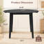 Table de salle à manger extensible ronde pour 2 à 4 personnes, table de salle à manger pliante en bois avec taille réglable, conception peu encombrante pour les petits appartements et les salles à manger-1187739117