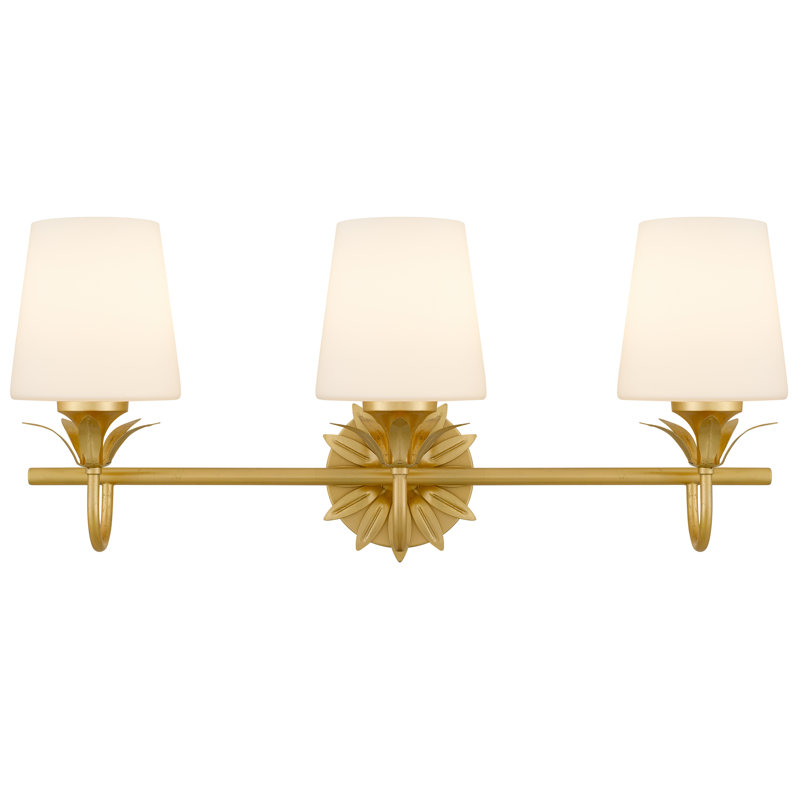 Dorothea 3-Light Gold Leaf Vanity Light