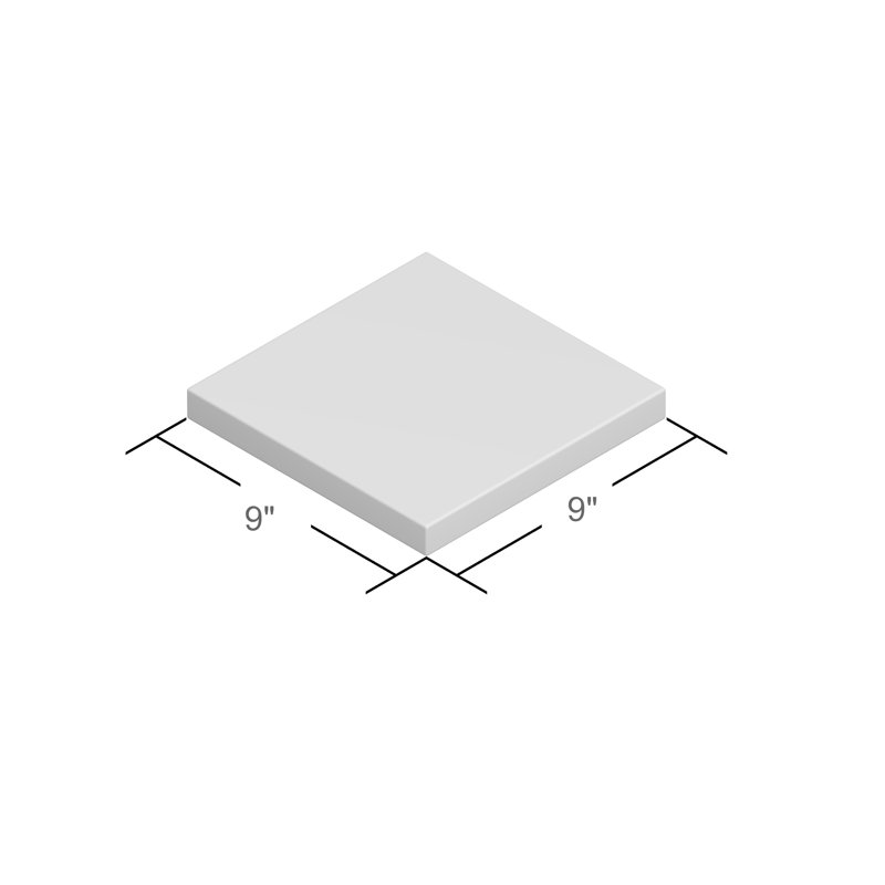 Longworth LED Flush Mount, Brushed Nickel, Square 1" H x 9" W x 9" D