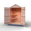 Garden Value 4 ft. W x 3 ft. D Overlap Tool Shed With Shelves-1283744572