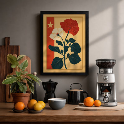 Gilded Bloom Botanical - Framed Print