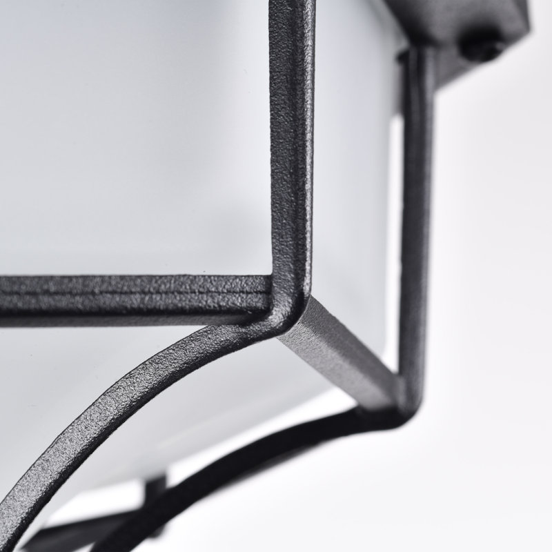 Plafonnier encastré d'extérieur à DEL intégré, Noir