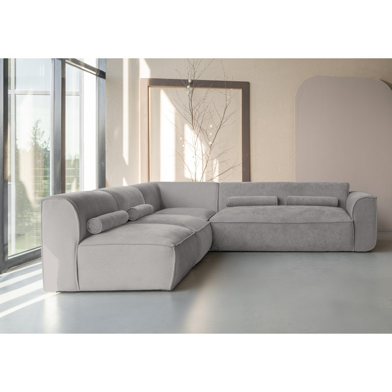 Flex Felix 6 Seater Corner Sofa , Left Hand Facing, Grey