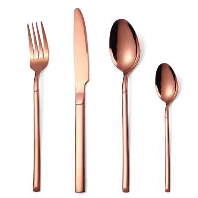 Mercer41 Khalli Stainless Steel Flatware Set - Service for 6