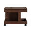 Rolling Side Table with 360 Degree Rotating Top and Storage-1016252923