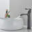 Single-Hole Single-handle Bathroom Faucet with Drain Assembly-87393868