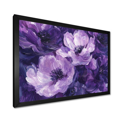 Purple Peonies Dance Of Elegance I - Peonies Wall Art
