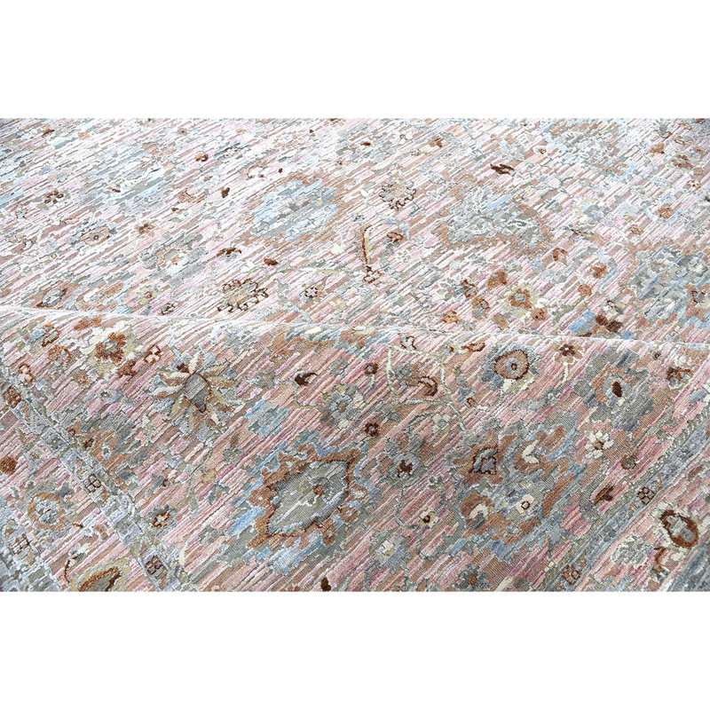 Canterbury Hand Knotted Ikat Area Rug, Rectangle 9' x 12'