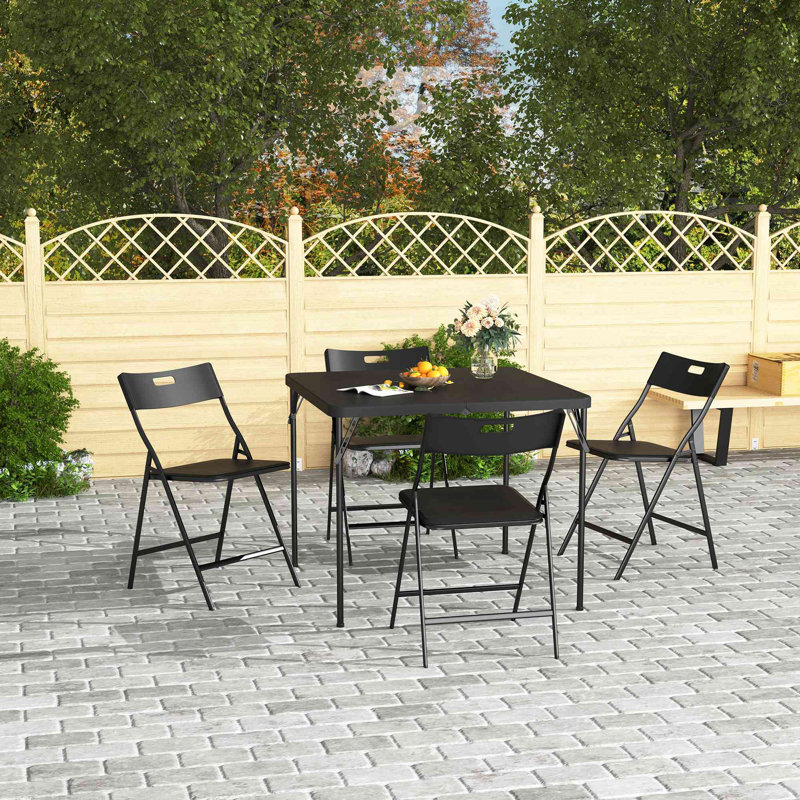 Folding Dining Table With 4 Chairs
