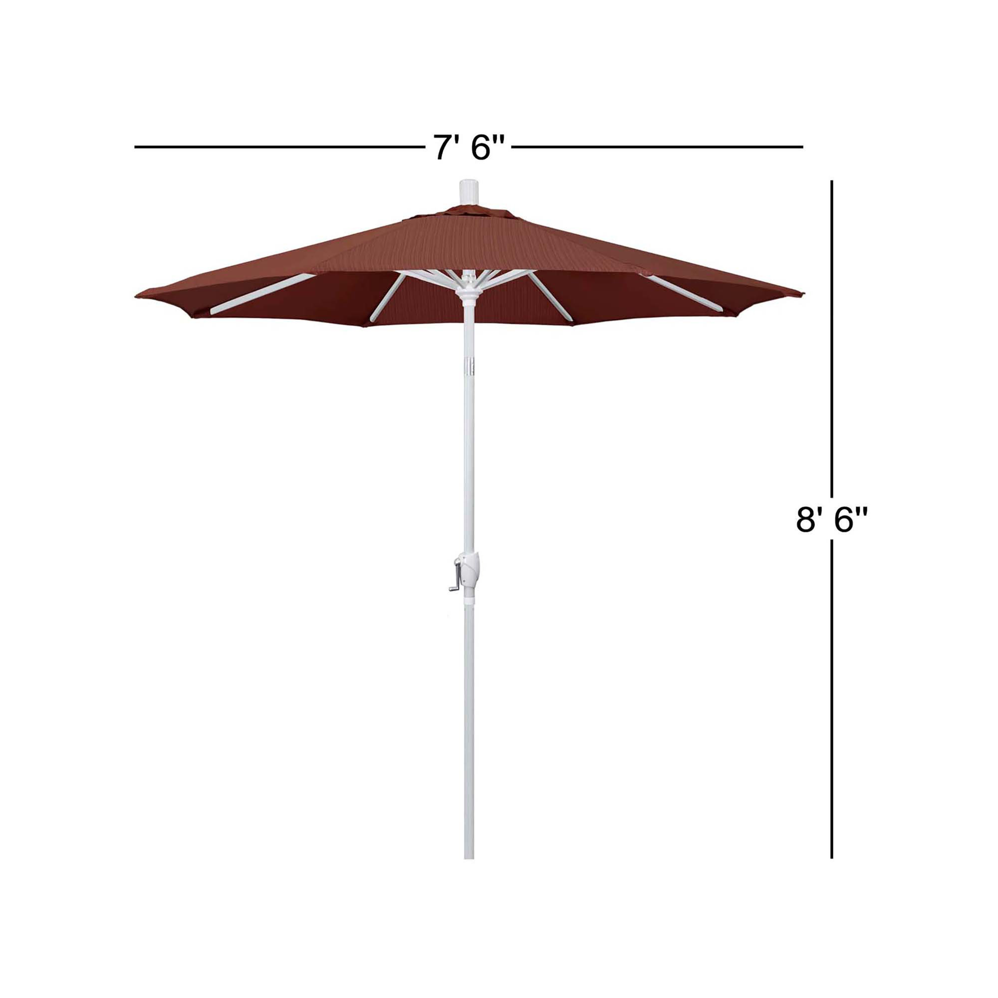 Wallach 90'' Outdoor Umbrella, Terrace Adobe Performance