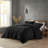 Full/Queen Ruched Fur Down Alternative Comforter Set With Hypoallergenic Filling And OEKO-TEX Certification For Year-Round Comfort-119369711-119369716