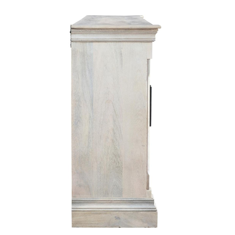 93'' W Solid Wood Sideboard, White