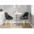 Round Metal Base Dining Table-16695712