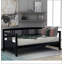 Lit de jour moderne en bois massif, design multifonctionnel