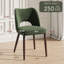  Chaise d'appoint rembourrée en velours avec pieds en bois Modern-1311960525