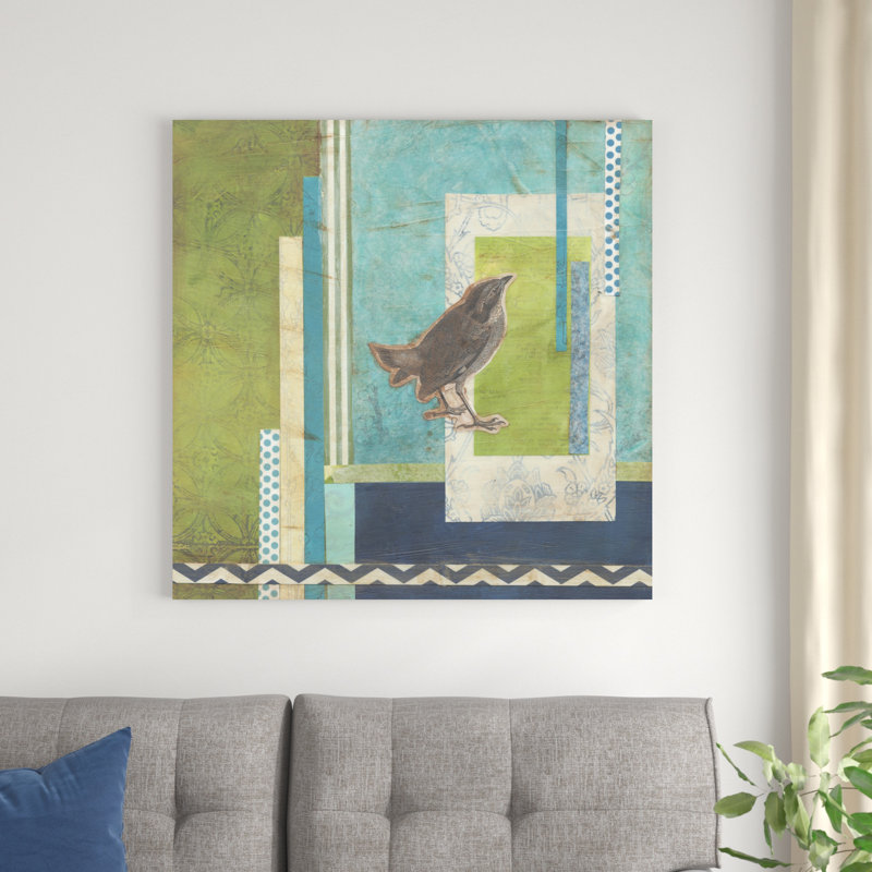 Avian Scrapbook II, H 36 po x l 36 po x P 1,25 po