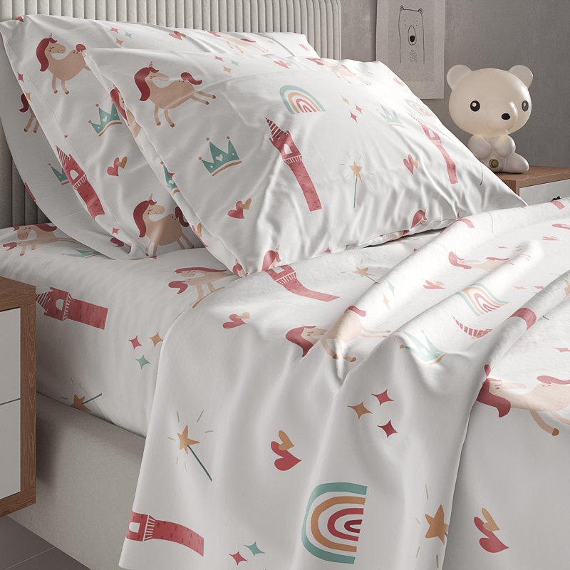 Ensemble de draps pour enfants, literie en microfibre douce, confortable et respirante, draps faciles d'entretien