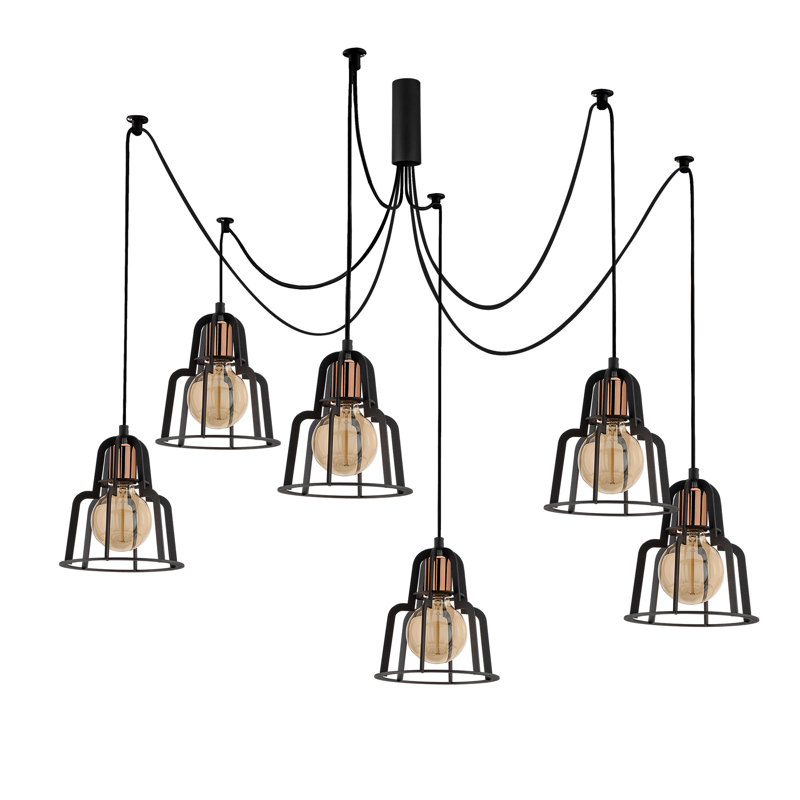 Luminaire suspendu géométrique à 6 lumières Darwen