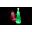 Décoration gonflable d'extérieur 7 pi. - Père Noël et arbre