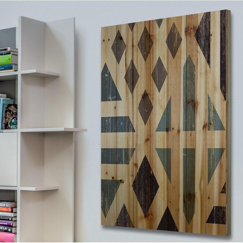 « disconnected diamants », impression sur bois, H 60 po x l 40po x P 1,5 po