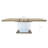 Rectangular Expandable Dining Table for 6 to 10 People with Rustic Wood and Extension Panels