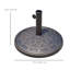 Pied de parasol Leffel robuste de 14 kg pour terrasse et jardin, bronze
