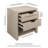 Clarice 24" Rectangular Nightstand in Alder White-8877391