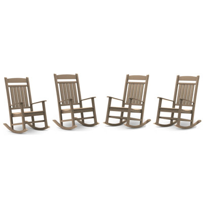 Chaise berçante en plastique Catelyn