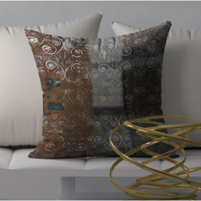 Housse de coussin carrée/insert, 18 po x 18 po