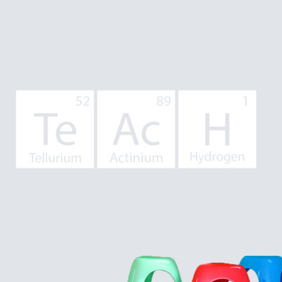 Décalcomanie murale table periodic