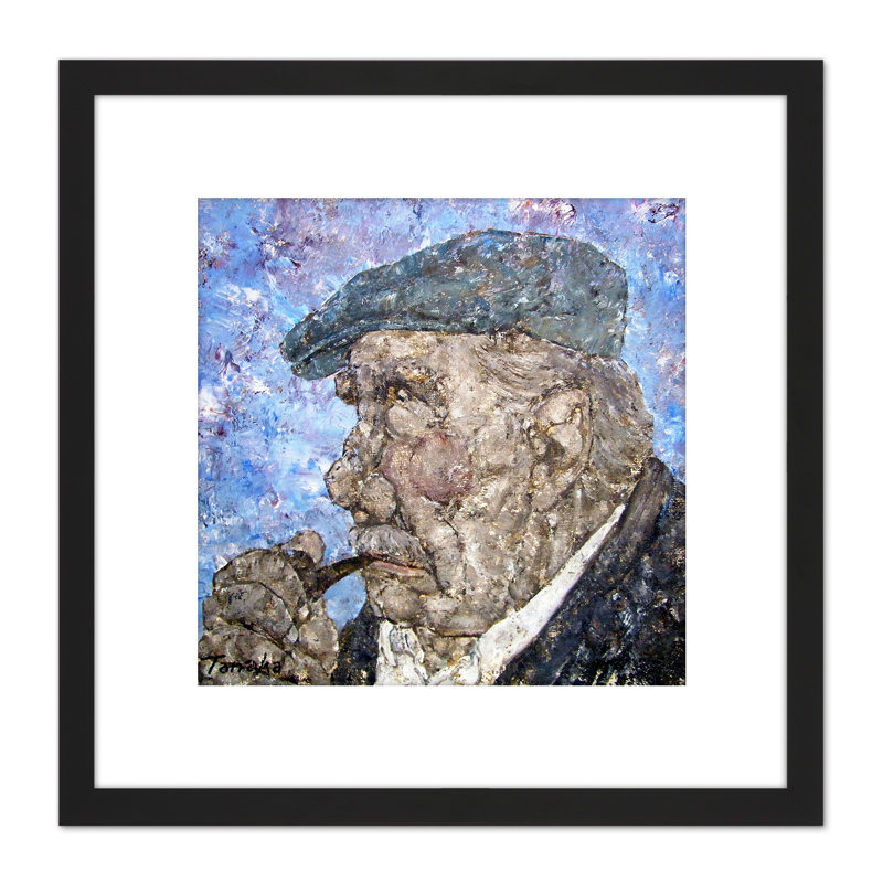 Le Fumeur De Pipe Circa 1981 by Akira Tanaka - Single Picture Frame Painting