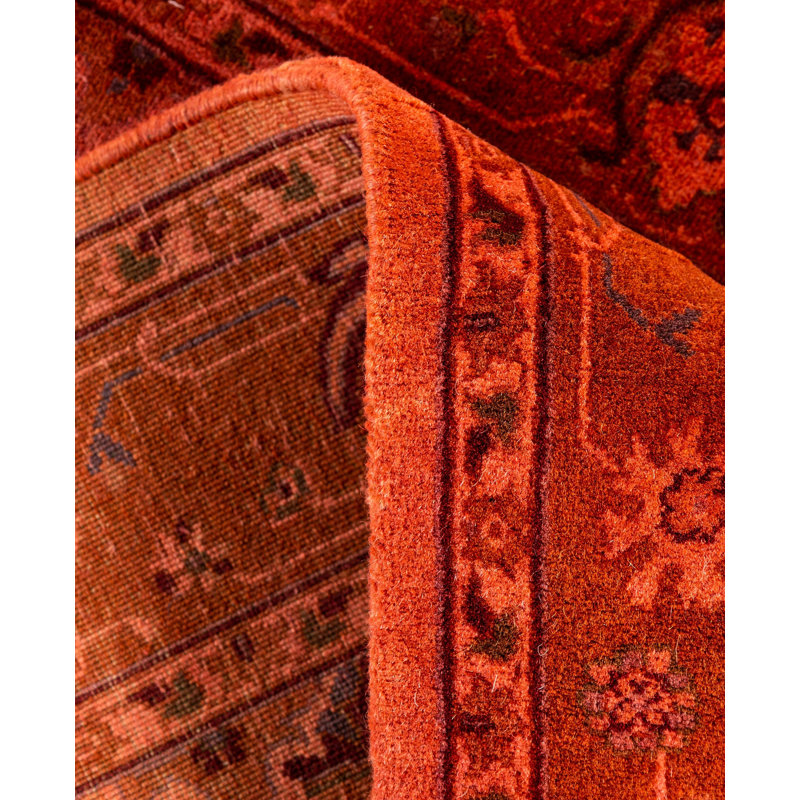 Overdyed One-of-a-Kind Rectangle 2'7" X 4'3" Hand Knotted Area Rug