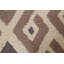 Tapis beige / brun en laine noué à la main de conception unique 5 pi 8 po x 7 pi 8 po