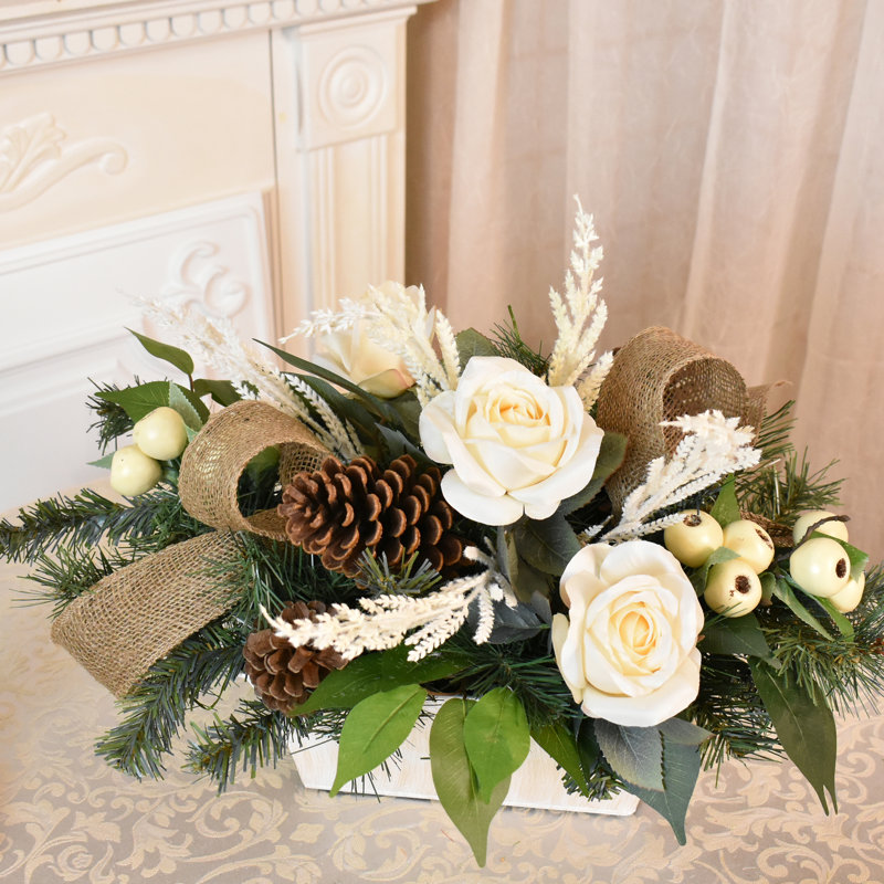 Mixed Centerpieces in Planter