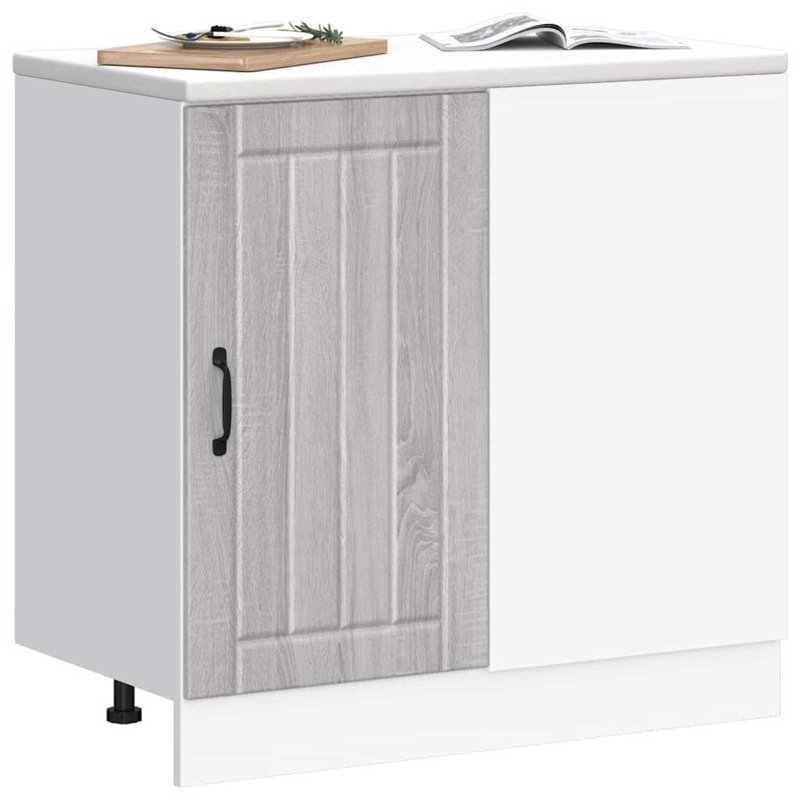 Takai Kitchen Base Cabinet "Lucca" Engineered Wood, grey sonoma