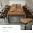 94.49"Solid Pine Long Rectangular Conference Table-753568479